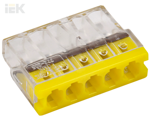 UKZ30-205-004 | Строительно-монтажная клемма СМК 772-205 компактная (4шт/упак) | IEK