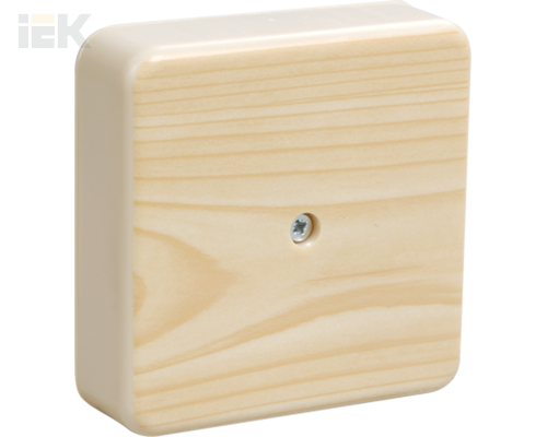 UKO10-100-100-029-K34-E | Коробка распаячная КМ для открытой проводки 100х100х29мм сосна | IEK