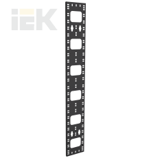 ITK Органайзер кабельный вертикальный 150х12мм 42U черный