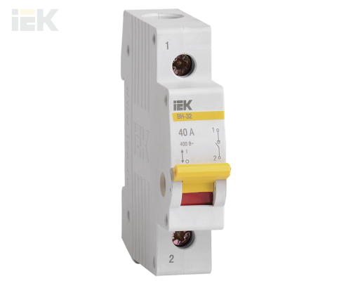 MNV10-1-040 | Выключатель нагрузки (мини-рубильник) ВН-32 1Р 40А | IEK