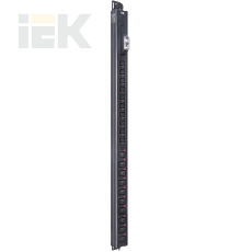 ITK BASE PDU вертикальный PV1102 25U 1 фаза 32А 10 розеток C13 + 10 розеток C19 без кабеля с клеммной колодкой
