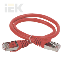 ITK Коммутационный шнур (патч-корд) кат.6 FTP PVC 10м красный