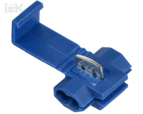 UKW10-2-100 | Зажим-ответвитель ЗПО-2 1,0-2,5мм2 синий (100шт) | IEK