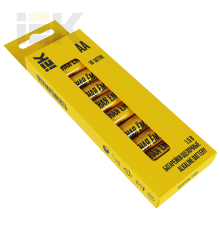 Батарейка щелочная Alkaline LR06/AA (10шт/бокс) IEK