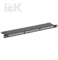ITK 0,5U патч-панель кат.6A STP 24 порта экранированная (Dual IDC) высокой плотности