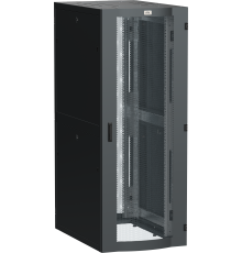 ITK LINEA S Шкаф серверный 19 42U 800х1200мм передняя дверь двухстворчатая перфорированная задняя дверь перфорированная черный RAL 9005