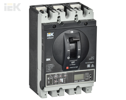 AR-MCCB-3G-050-0250A-ELPC | ARMAT Автоматический выключатель в литом корпусе 3P типоразмер G 50кА 250А расцепитель электронный продвинутый | IEK