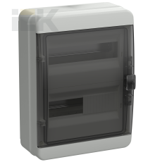 TEKFOR Корпус пластиковый КМПн-24 IP65 черная прозрачная дверь IEK