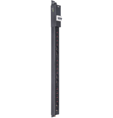 ITK BASE PDU вертикальный PV1114 24U 3 фазы 16А 6 розеток SCHUKO (немецкий стандарт) + 12 розеток C13 с клеммной колодкой и кабелем 3м вилка IEC60309 (промышленная)