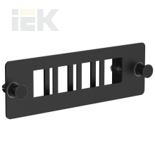 ITK Планка для 4-х Keystone FTP с заземлением черная