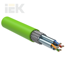 ITK Витая пара S/FTP кат.6A 4х2х23AWG solid LSZH нг(А)-HFLTx зеленый (305м)