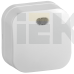 EVH11-K01-10 | Выключатель 1-клавишный для открытой установки с индикацией ВС20-1-1-ХБ 10А GLORY белый | IEK