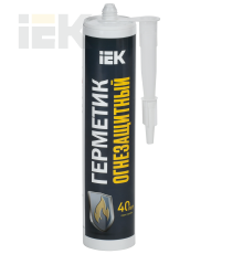 Герметик огнезащитный нейтральный силиконовый ИНЗАГЕРМ ХПС 310мл (картридж) IEK
