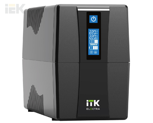 ITK ELECTRA ET ИБП Линейно-интерактивный 600ВА/360Вт однофазный с LCD дисплеем с АКБ 1х7AH USB порт розетки Schuko