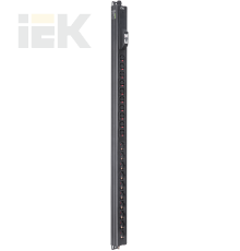 ITK BASE PDU вертикальный PV1111 25U 1 фаза 16А 10 розеток SCHUKO (немецкий стандарт) + 10 розеток C13 кабель 2,6м вилка SCHUKO (немецкий стандарт)