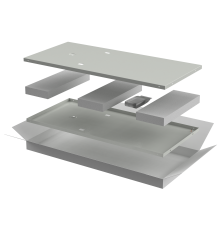 ITK LINEA E Комплект стенок боковых 800мм для шкафа 47U серый