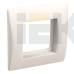 CKK-40D-RSK2-K01 | Рамка и суппорт для коробок КМКУ на 2 модуля белые | IEK
