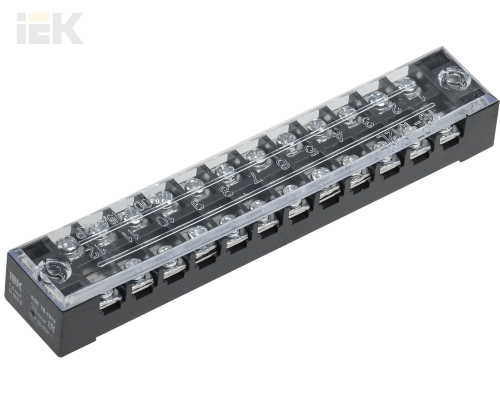 YZN41-12-001-K02 | Блок зажимов наборный БЗН ТВ-1512 1,5мм2 15А 12 пар | IEK