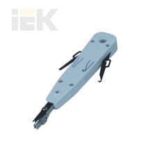 ITK Инструмент для заделки витой пары тип Krone с крючками серый