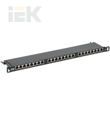ITK 0,5U патч-панель кат.5E STP 24 порта экранированная (Dual IDC) высокой плотности