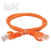 ITK Коммутационный шнур (патч-корд) кат.5E UTP LSZH 1м оранжевый