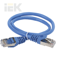 ITK Коммутационный шнур (патч-корд) кат.5E FTP LSZH 2м синий