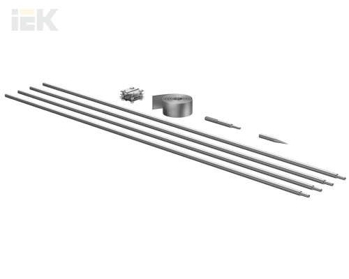 ZKZ11-14-016-06 | Комплект заземления 6/16 безмуфтовое соединение горячеоцинкованная сталь | IEK