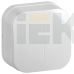 EVH20-K01-10 | Выключатель 2-клавишный для открытой установки ВС20-2-0-ХБ 10А GLORY белый | IEK
