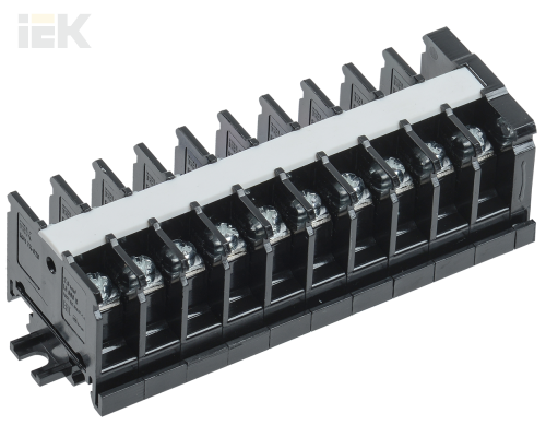 YZN43-10-002-K02 | Блок зажимов наборный БЗН TK-020 2,5мм2 20А на DIN-рейку 10 пар | IEK