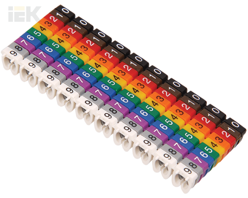 UMK01-02-4 | Маркер кабельный МКН-4 желтый 1,5мм2 (1500шт/упак) | IEK