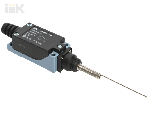 KKV12-8169-2-65 | Выключатель концевой КВ-8169 шток пружинный с утоньшением на отклонение IP65 | IEK