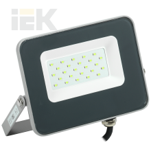 Прожектор светодиодный СДО 07-20G green IP65 серый IEK