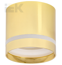 LIGHTING Светильник 4016 накладной потолочный под лампу GX53 золото IEK