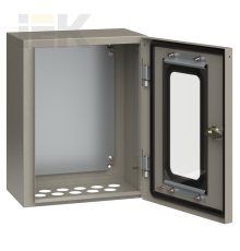 Корпус металлический ЩМП-1-0 (395х310х220мм) У2 IP54 прозрачная дверь IEK