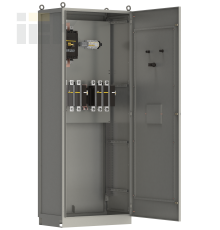 Шкаф управления ШУ8253-52А2 УХЛ4 выключатели автоматические 1Р 1х6А 3Р 1х6А контакторы 2х400А IEK