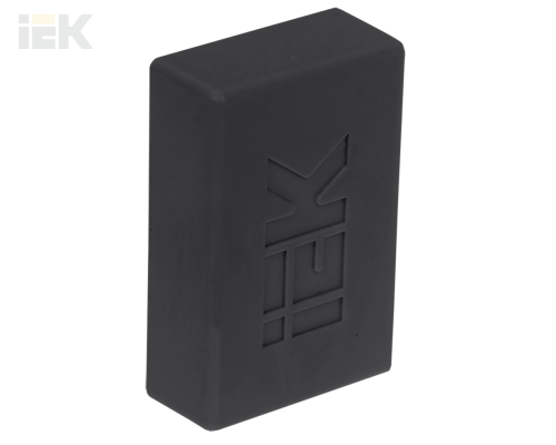 EL-KK10D-Z-015-010-K02 | ELECOR Заглушка КМЗ 15х10 черный (4шт/компл) | IEK