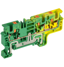 Колодка клеммная CP-MC-PEN заземляющая 3 вывода 4мм2 желто-зеленая IEK