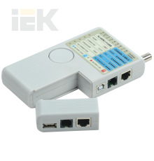 ITK Тестер для витой пары 4в1 RJ45/RJ11/BNC/USB с элементом питания