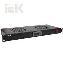 ITK 19 вентиляторный модуль 1U 2 вентилятора с цифровым термостатом