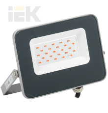 Прожектор светодиодный СДО 07-20R red IP65 серый IEK