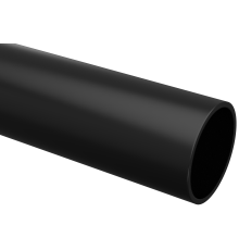 Труба гладкая жесткая ПВХ d=20мм черная 2м (50м/компл) IEK