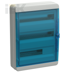TEKFOR Корпус пластиковый КМПн-54 IP65 синяя прозрачная дверь IEK