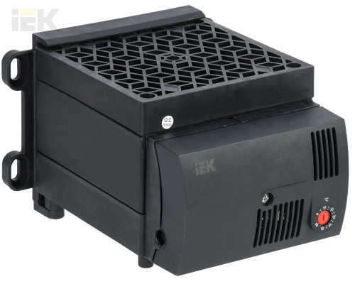 YOB30-1200-20 | Обогреватель на DIN-рейку ОДР (встроенный вентилятор и термостат) 1200Вт IP20 | IEK