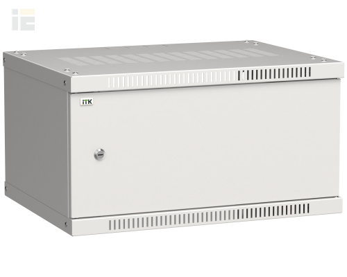 LWE3-06U64-MF | ITK Шкаф LINEA WE 6U 600x450мм дверь металл серый |