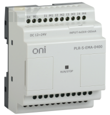 Логическое реле PLR-S. Модуль расширения 4 каналами аналогового входа (0/4..20мА) серии ONI. Напряжение питания 12-24 В DC