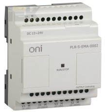 Логическое реле PLR-S. Модуль расширения 2 каналами аналогового вывода (0..10В/0..20мА) серии ONI. Напряжение питания 12-24 В DC