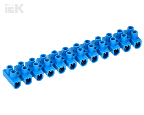 UZV6-010-06-2 | Зажим винтовой ЗВИ-10 н/г 2,5-6мм2 (2шт/блистер) синие | IEK