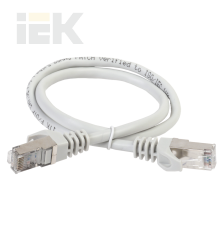 ITK Коммутационный шнур (патч-корд) кат.5E FTP LSZH 0,5м серый