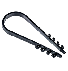 Дюбель-хомут 19-25мм для круглого кабеля нейлон черный (25шт/упак) IEK