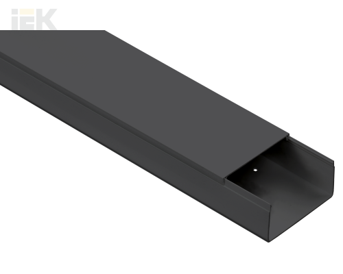 EL-KK10-100-040-1-K02 | Кабель-канал 100х40 ЭЛЕКОР черный (8м) | IEK